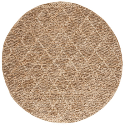 Tapis de couleur unie en jute / coton / laine Kieisha