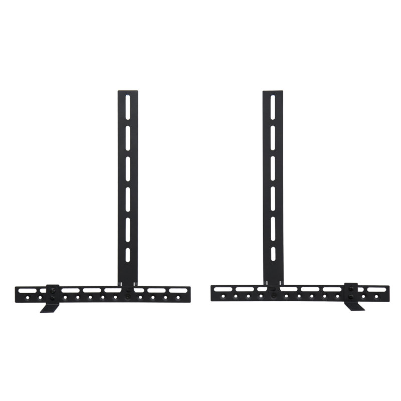 Support mural multi-écrans Lauryne, H 17,64 po x l 13,78 po x P 1,287, Noir