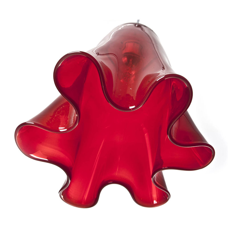 Korbin 1 - Light Pendant, Red/Transparent