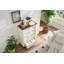 Commode 6 tiroirs style campagnard avec base en bois rustique, commode de rangement pour la chambre à coucher, le salon, belle et robuste