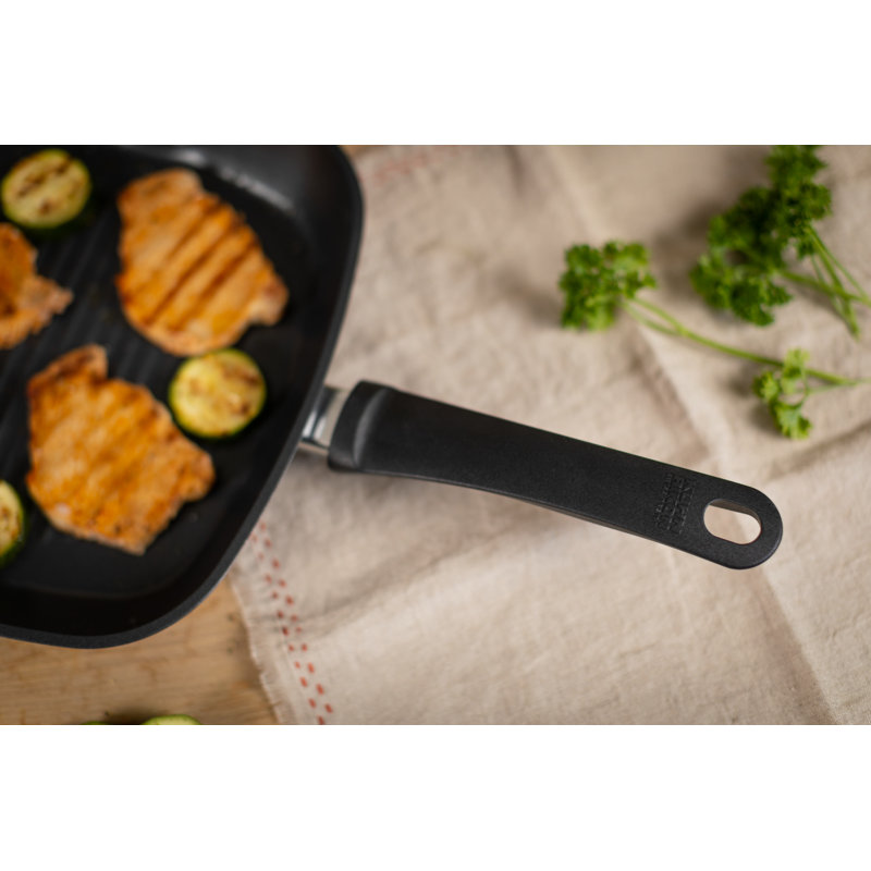 Kuhn Rikon Easy Induction Aluminium Non-Stick Induction Grill Pan, 26 x 26cm
