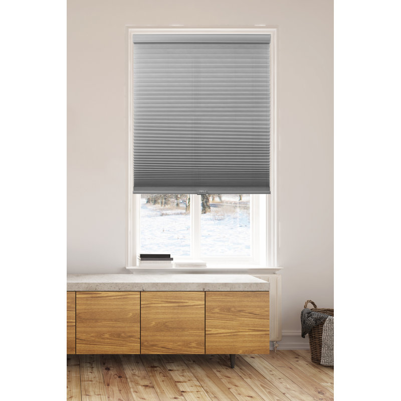 Store cellulaire occultant sans cordon, gris, L 42 po x L 72 po
