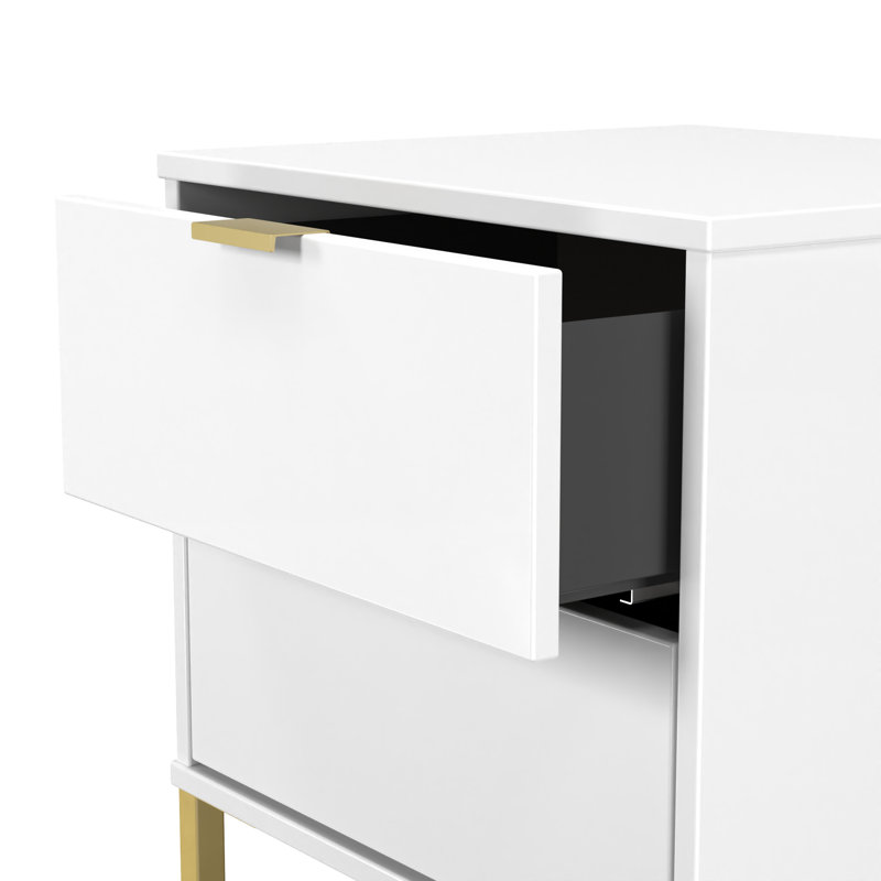 Turah 45cm W Manufactured Wood Bedside Table