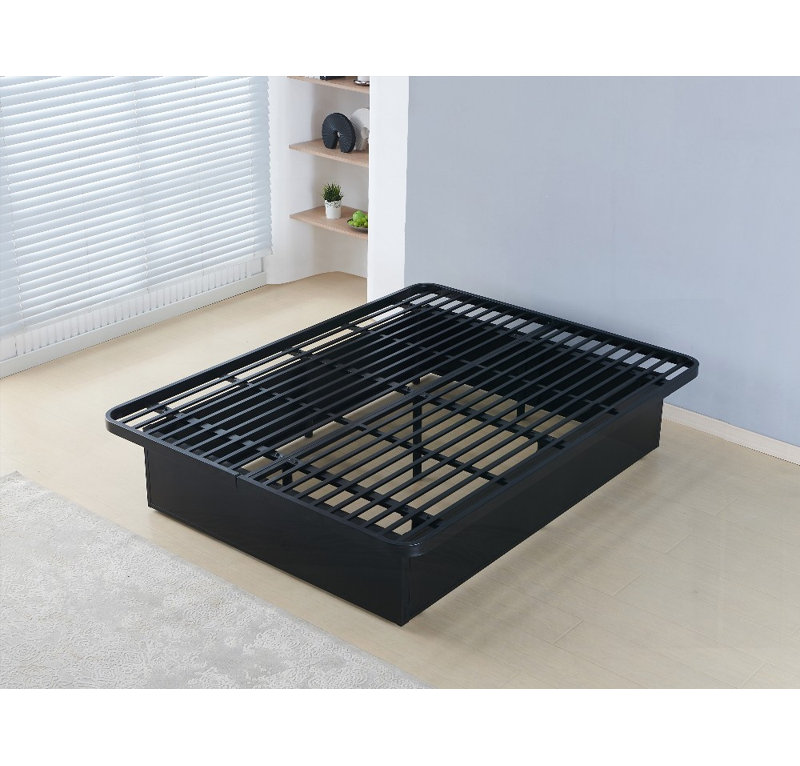 Queen/King Size Metal Platform Bed Frame - No Box Spring Needed, 16 Inch Height for Strong Support, Queen
