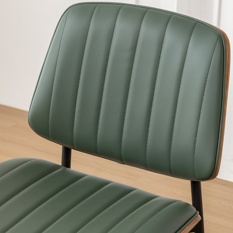 Chaises de salle à manger rembourrées Orise, Vert