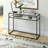 Addison 42'' Glass Top Console Table-341154705
