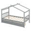 Lit simple avec tiroirs, gris-20364709