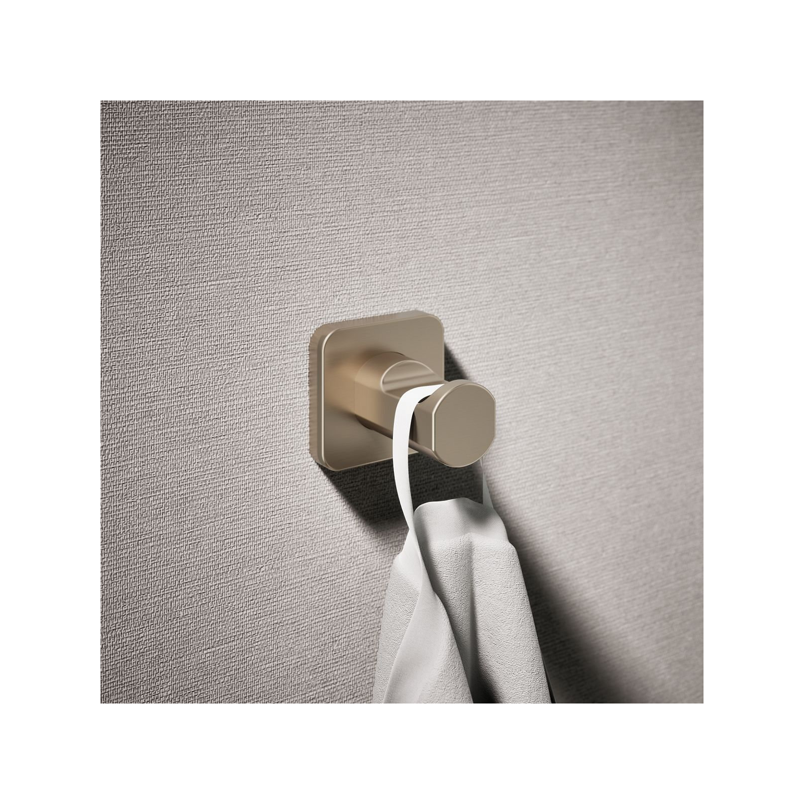 Parallel Robe Hook, Brushed Bronze