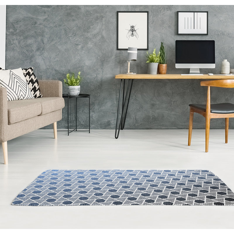 Chenille Geometric Indoor Rug, Rectangle 3' x 5'