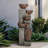 Fountains | 5-Tier 39.7" Modern Outdoor Fountain, Resin with LED, for Garden Patio Yard | Resin | Tiered
