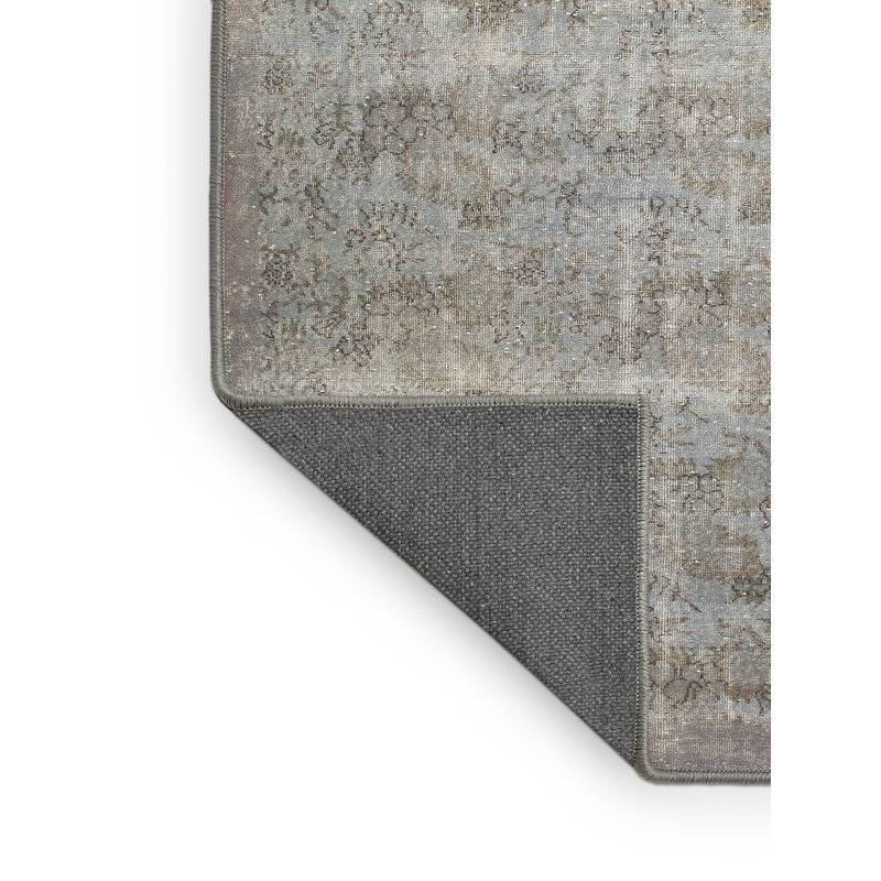 Tapis traditionnel brun / rouge / brun clair Libourne, Rectangle 6 pi x 9 pi