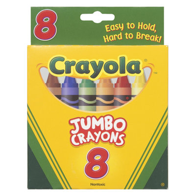 Crayons Jumbo 8ct Peggable Tuck Box