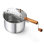 Éclateur de maïs soufflé de 6 pintes avec manivelle Cook N Home Basics, machine à maïs soufflé en 3 minutes, pot à maïs soufflé en acier inoxydable avec engrenages en métal