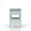 Table de chevet ouverte avec 2 tiroirs
