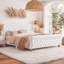 Lit plateforme Verona King en velours avec tête de lit capitonnée à oreilles-134707181-134707184