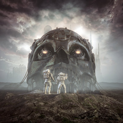 Giants Of Yesterday by Grandeduc - Wrapped Canvas Print