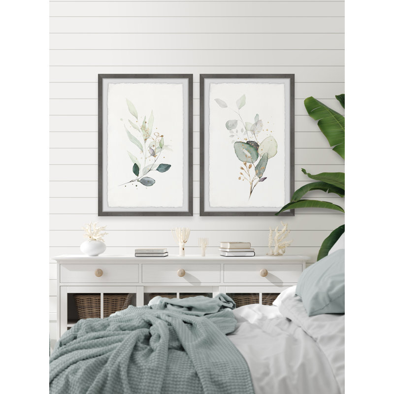My Plants by Marmont Hill - 2 Piece Single Picture Frame Painting Set, 45"H x 38"W