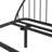 Anguilla Arched Metal Platform Bed-242347763-242347762