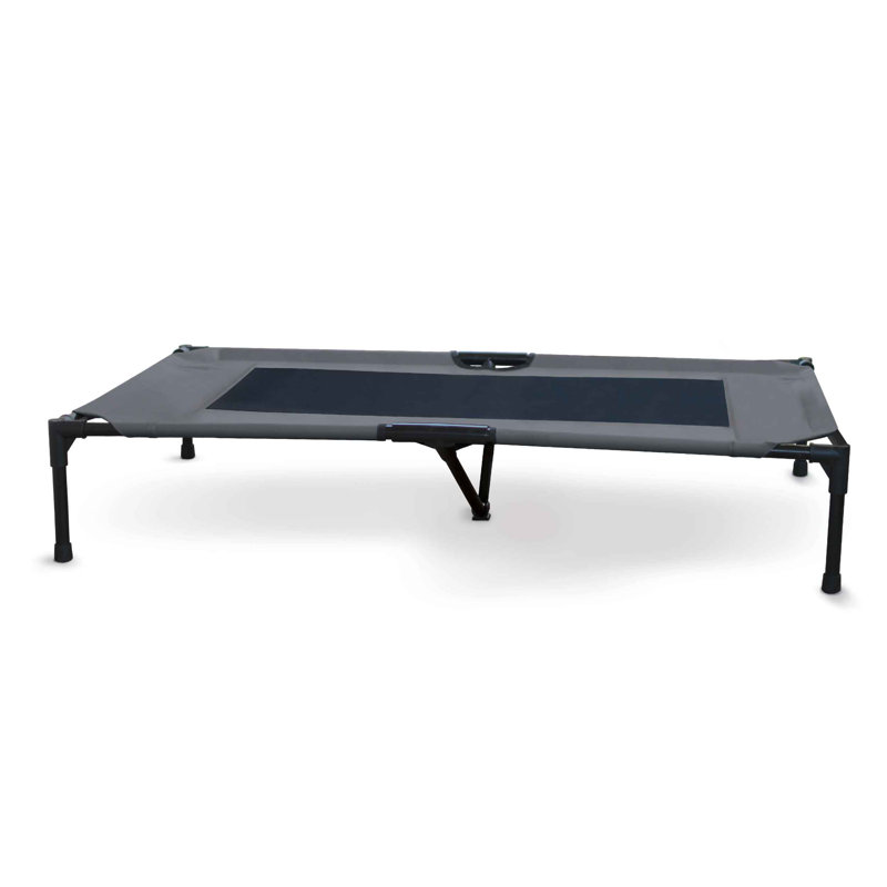 Lit de camp pour animal de compagnie Original, Gris anthracite/noir, Très grand (l 50 po x P 32 po x H 9 po)