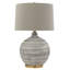 Lampe de table en céramique texturée avec abat-jour en lin Clarence-1771299121