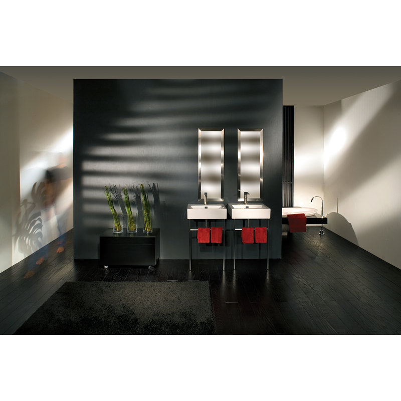 Aquagrande 23.5'' L Bathroom Sink, 2 Hole - 4" Centers
