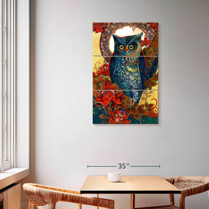 Brampt Owl Hoot, 57" H x 36" W