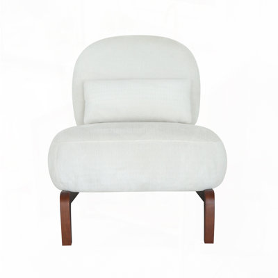Living Room Furniture Armless Chair Blue Tufted Solid Wood Modern Comfort 1Pc Modular Piece Armless Chair Hidden Storage
