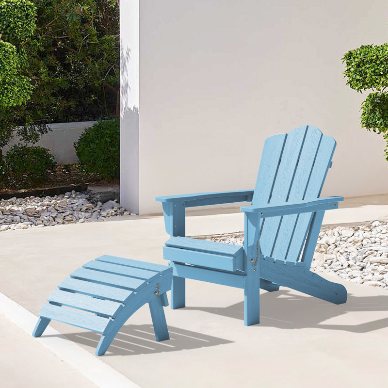Repose-pieds Wolir Classic Adirondack, Bleu clair