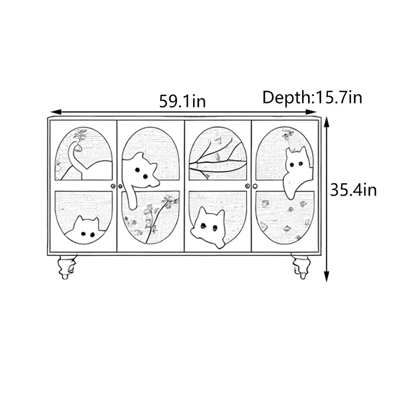 Armoire d'entrée en bois massif rétro français