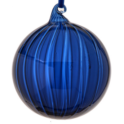 Ornement boule rayée