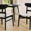 Ensemble de 2 chaises de salle à manger élégantes et confortables avec un design Mid-Century et des sièges rembourrés