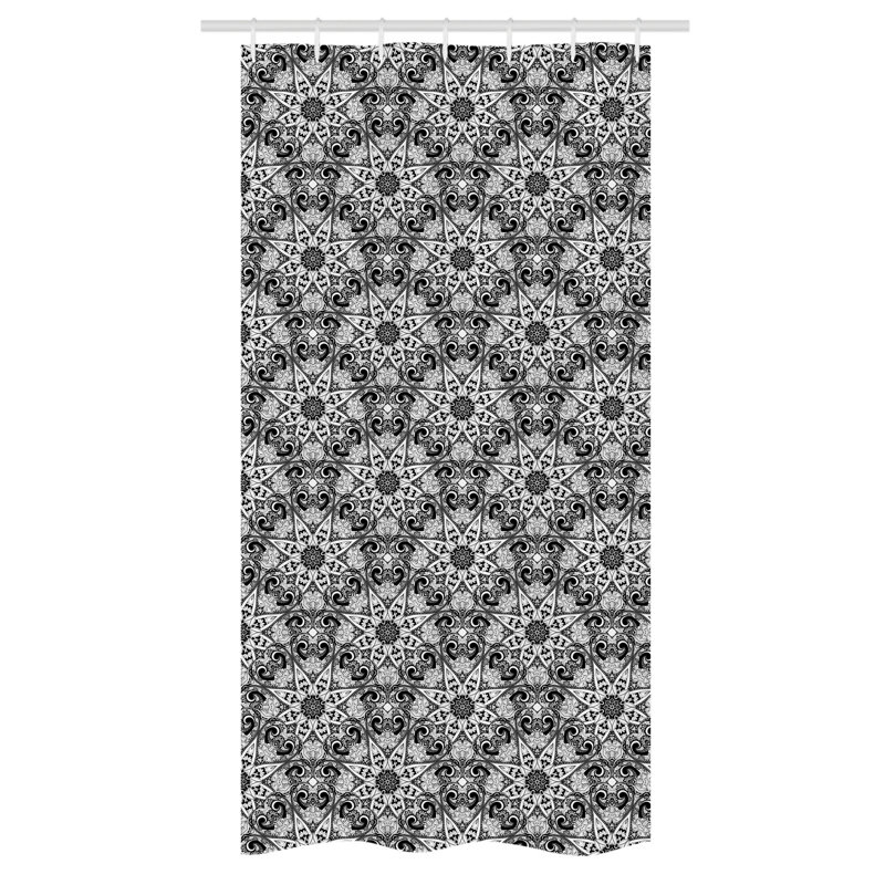 Londan Shower Curtain with Hooks Included, 72" H x 36" W