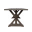 Table de salle à manger d'extérieur moderne en aluminium (table incluse seulement)