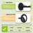 Bedside Wall Lamp Set of 2, Plug-in Wall Lamp with USB Charging Port and AC Power Outlet, Modern Black Brushed Nickel Wall Lamp with Plug Cord for Living Room Office, E26 LED Bulb Included