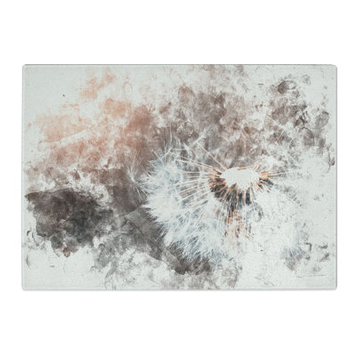 Tempered Glass Floating Dandelion Seeds Chopping Board