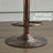 Modern Fabric Upholstered Height Adjustable Rattan Swivel Barstools With Vintage Round Base, Set Of 2-1412933629