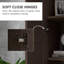 Rangement pour garde-manger moderne, armoire haute de 69 po avec tablettes mobiles, portes à fermeture douce, armoire à café, porte,