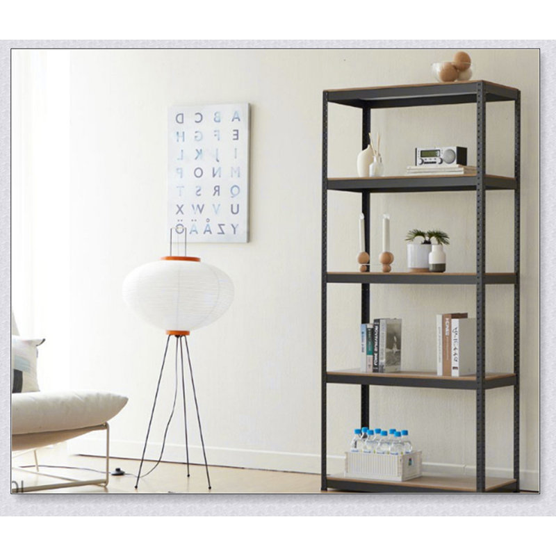 5 Tier Adjustable Garage Storage Shelving, Heavy Duty Metal Storage Utility Rack Shelf, 70.8" H x 35.4" W x 15.7" D, Black
