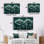 «Green Nocturnal Nirvana Roses» - ensemble d'art mural roses-107188466-107188467