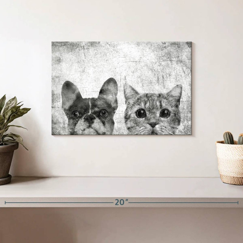 Brampt Pets Black And White, 8" H x 12" W