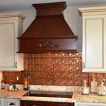 American Tin Ceilings Pattern 2' x 2' (24" x 24")  Metal Tin Panels with Backsplash Kit - Beautiful Floral coins and Arching Diamonds (Covers 20 Sq ft)