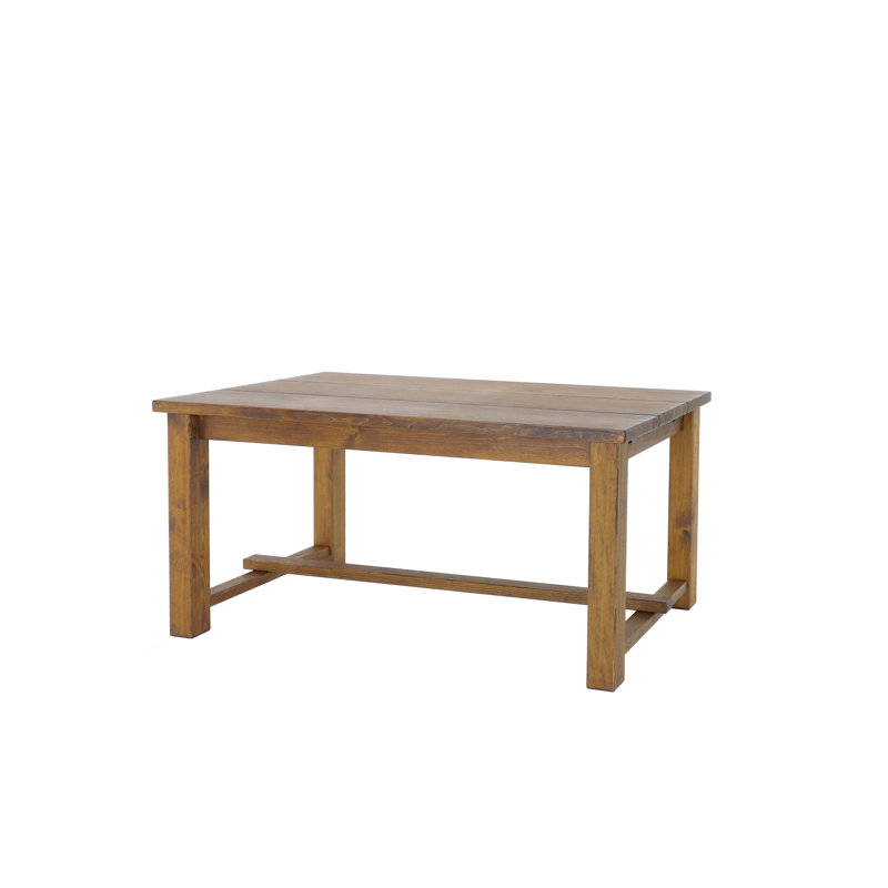 Desmon Pine Solid Wood Dining Table, H78 x L90 x W160cm