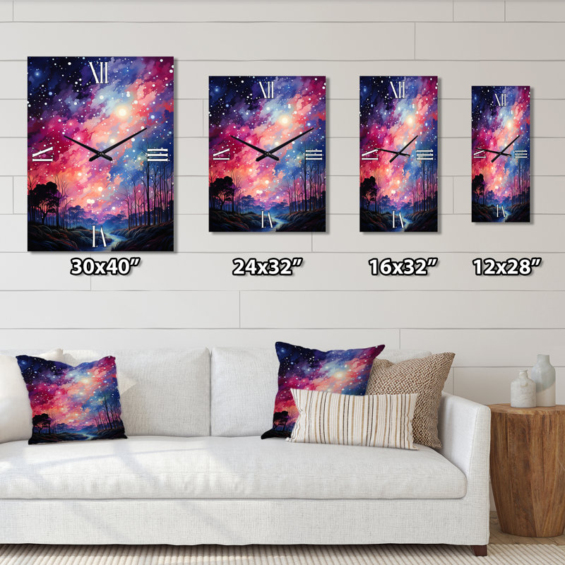 Jehovani - Asteroids Wall Clock, Extra Small