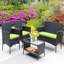 Ensemble de meubles de patio en rotin pour 4 pièces-421935540