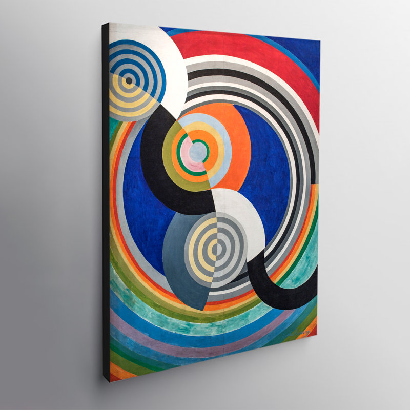 Rythme Number 2 1938 by Robert Delaunay - Wrapped Canvas Painting, 31cm H x 21cm W x 4cm D