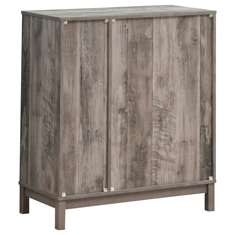 Armoire à vin en acacia avec 2 portes