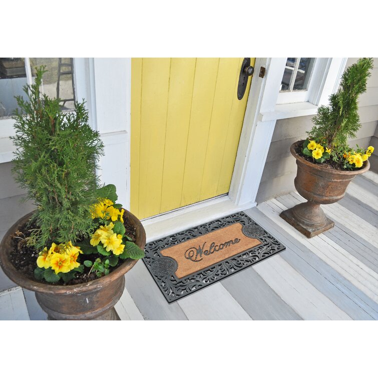 Darby Home Co Steptoe Non-Slip Floral Outdoor Doormat