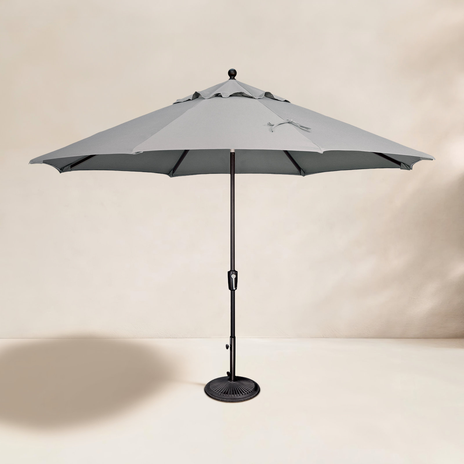 132'' Sunbrella® Outdoor Umbrella, Granite Sunbrella®, Black