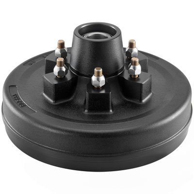 Electric Trailer Brake Assembly, 12 X 2 Inch, 1 Pair Self-Adjusting Electric Brakes Kit For 6000 Lbs Trailer Axle, Backing Plates For Braking System Part Replacement, Fit For Trailers, Rvs