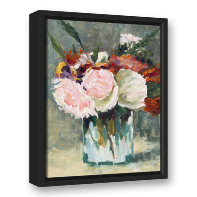 Vase With Flowers - Painting on Canvas